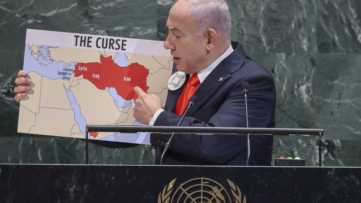 Immagine di Il discorso di Benjamin Netanyhau all'Assemblea generale dell'Onu
