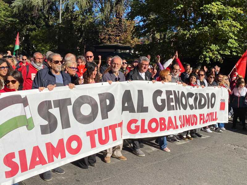 Come sta andando lo sciopero generale di Cgil e Usb per Gaza