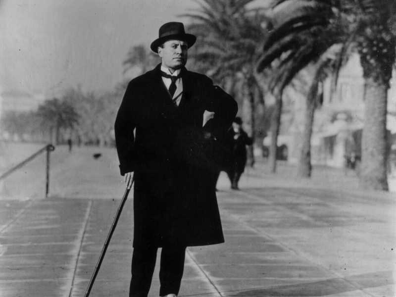 Mussolini a Biarritz (Topical Press Agency/Getty Images)
