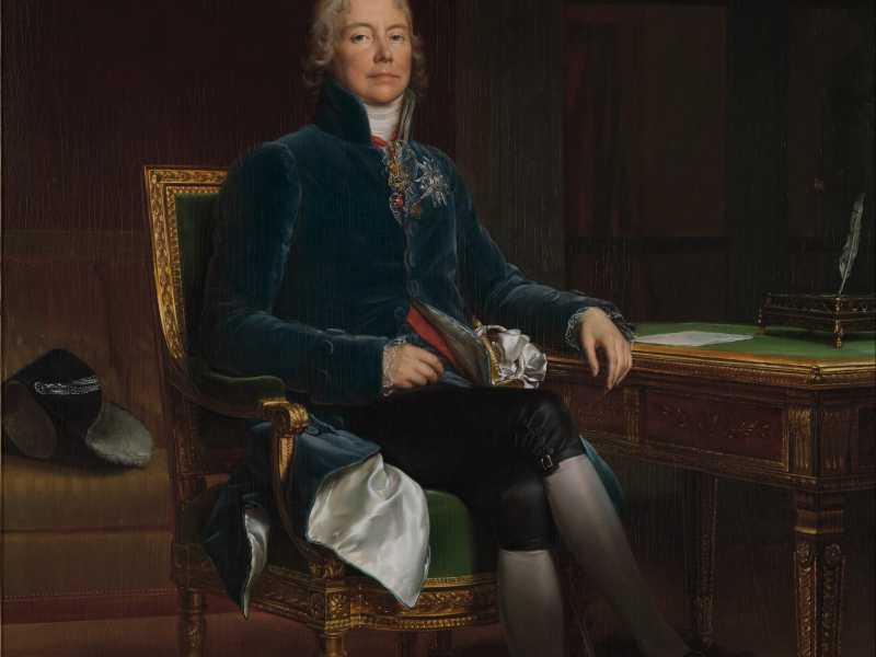 Il ritratto realizzato da Fran&ccedil;ois G&eacute;rard di Charles Maurice de Talleyrand-P&eacute;rigord, 1808, Metropolitan Museum of Art