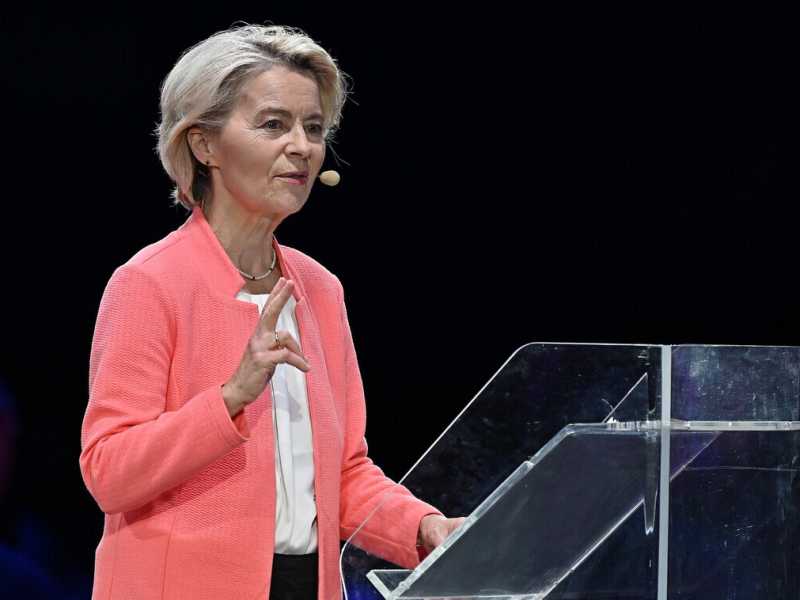 Ursula von der Leyen (foto Epa, via Ansa)