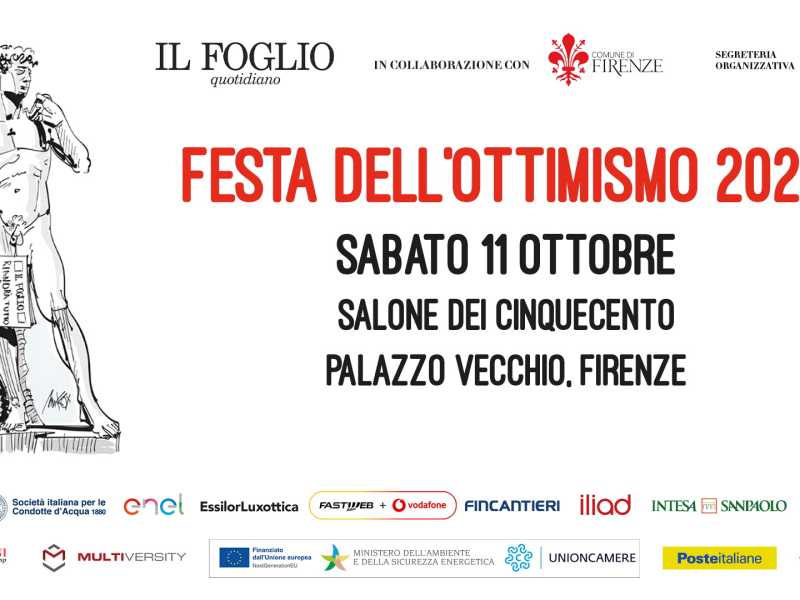 Il programma della Festa dell'ottimismo 2025, a Firenze