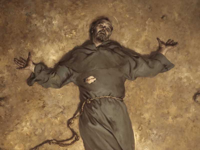 G. Gasparro, <em>San Francesco d'Assisi riceve le stimmate</em>