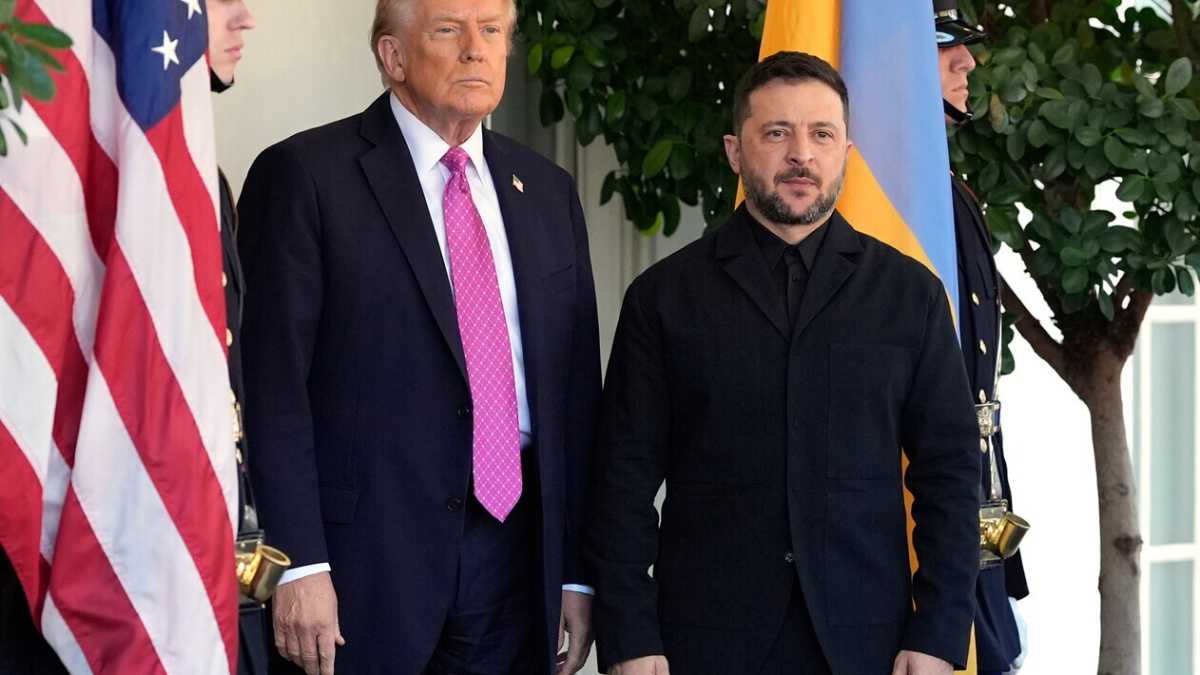 Immagine di Zelensky cerca di far capire che per fermare Putin servono i Tomahawk. Trump aspetta