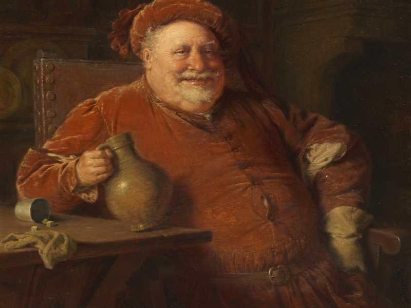 &nbsp;Occhi avvinazzati, liquidi ma luminosi ed innocenti nel quadro di Eduard von Gr&uuml;tzner (1846&ndash;1925)