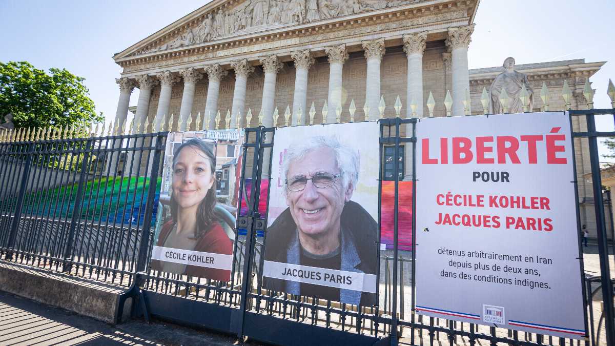 Immagine di Scarcerati dopo tre anni Cécile Kohler e Jacques Paris, i due francesi detenuti in Iran