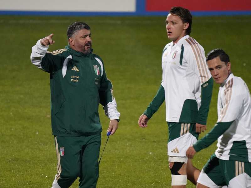 Il ct della Nazionale Gennaro Gattuso (foto LaPresse)