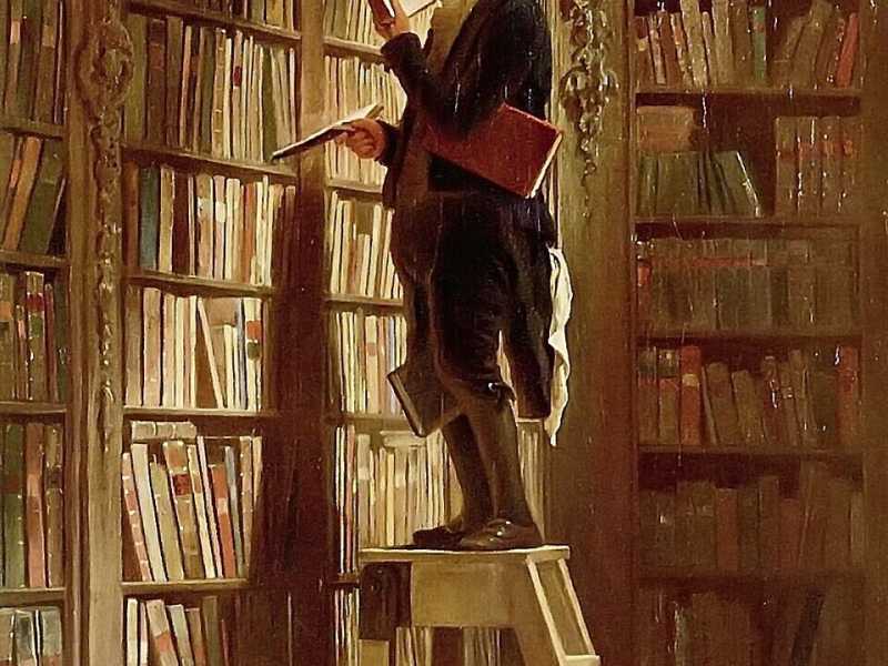 Carl Spitzweg, Il topo di biblioteca, 1850 circa&nbsp;<br />
