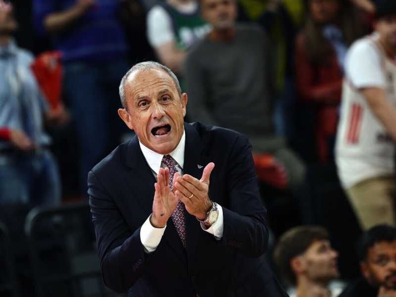 Ettore Messina (foto Ansa)