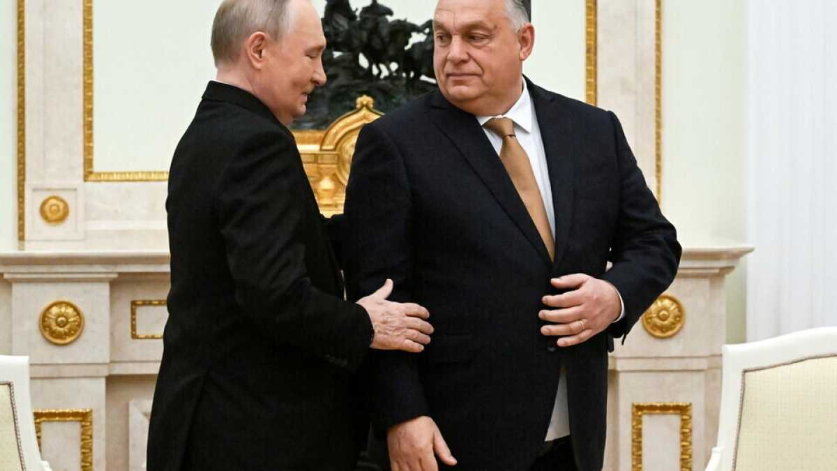 Immagine di Putin definisce Orbán “la voce ragionevole” dell’Ue e lavora con lui per spezzare l’unità degli alleati di Kyiv