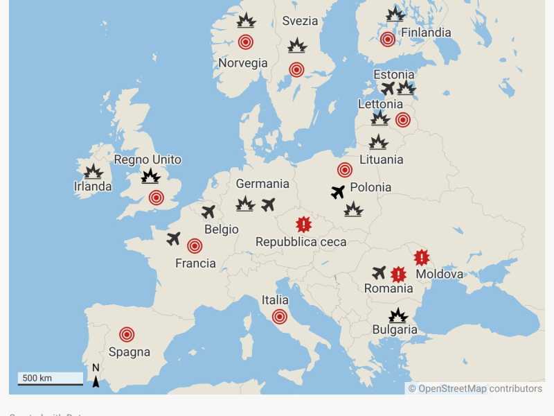 Droni russi in Bretagna. Tutte le azioni ostili di Putin contro l'Europa da quando c'è Trump