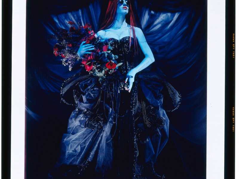 "Blue lady". Disegno courtesy di Tim Burton<div>&nbsp;</div>