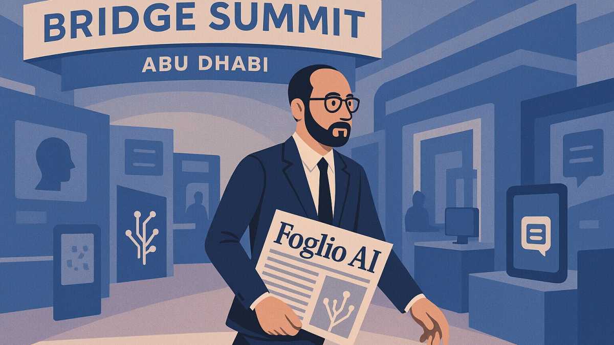 Immagine di Inside Abu Dhabi’s Bridge Summit, Foglio AI meets the future of news
