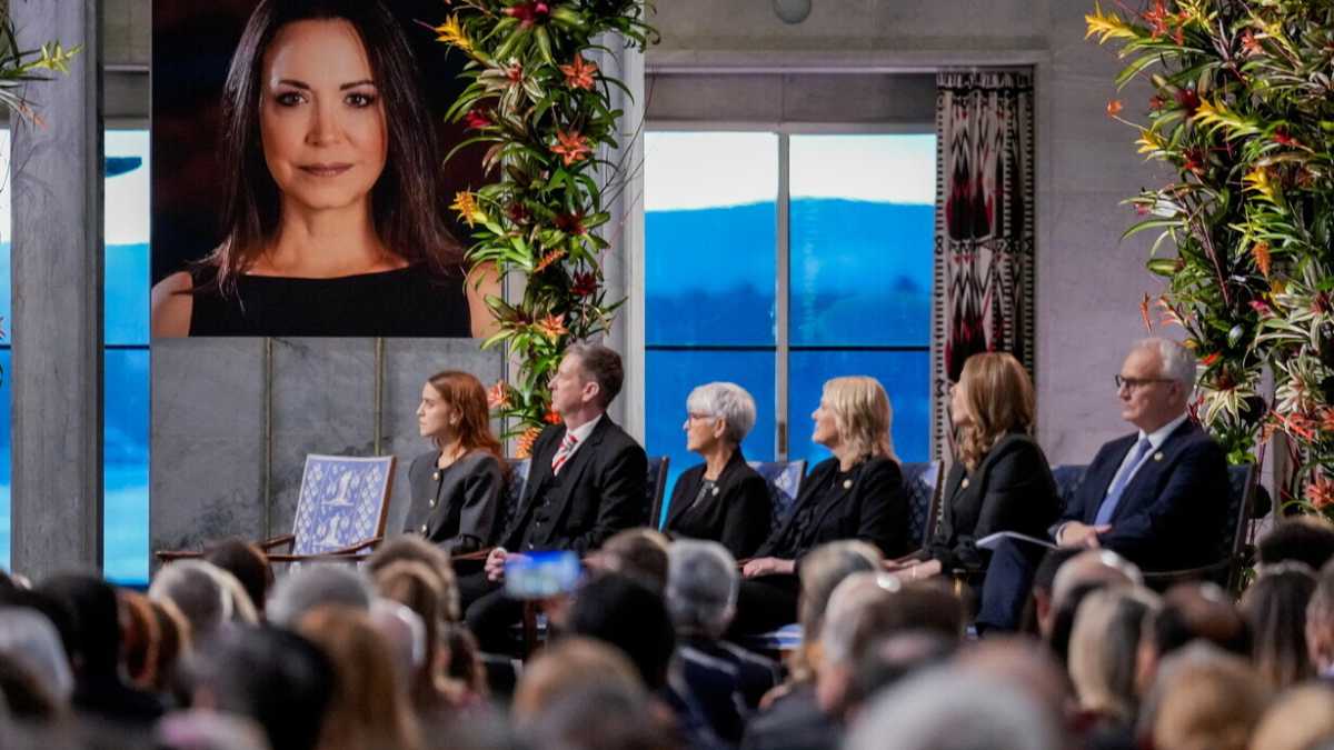 Immagine di Il discorso del premio Nobel per la Pace Maria Corina Machado a Oslo