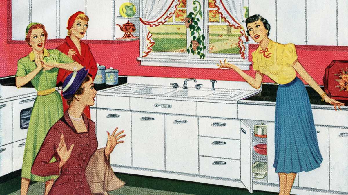 Immagine di Eterna cucina. Due cuori, una capanna e una cantinetta