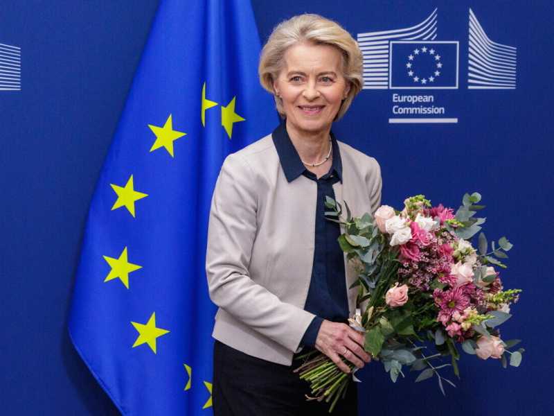 Ursula von der Leyen (foto Epa, via Ansa)