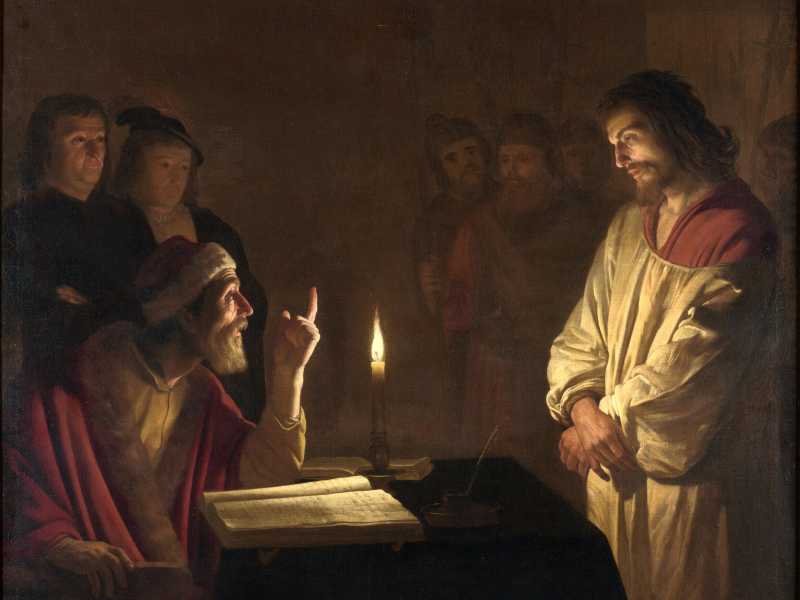 Gerard von Honthorst, "Cristo davanti al sommo sacerdote", 1617 ca.