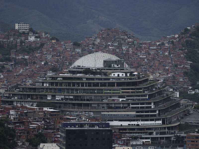 L'Helicoide a Caracas, sede del Servizio di Intelligence Nazionale Bolivariano (Sebin), dove sono tenuti prigionieri 7 italiani (LaPresse)&nbsp;<br />