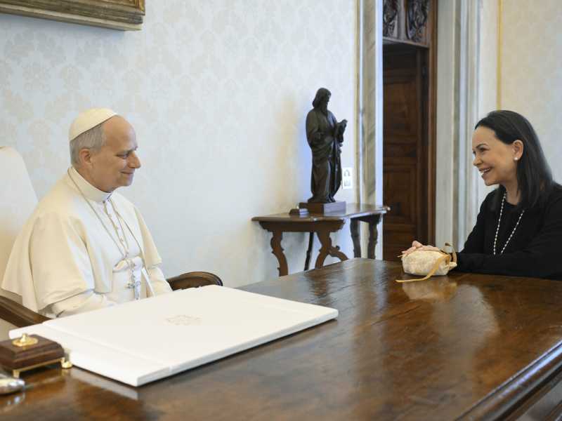 Per il Papa, Corína Machado è meglio di Maduro