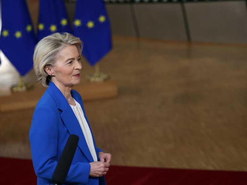 Ursula von der Leyen (foto Epa, via Ansa)