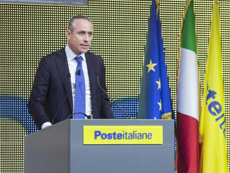 L'ad di Poste Italiane Matteo Del Fante (foto LaPresse - Andrea Panegrossi) 