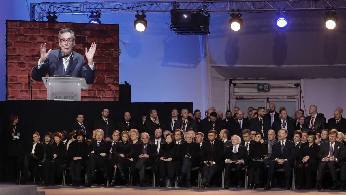 Immagine di Marian Turski ripeteva: “Auschwitz non cadde dal cielo”