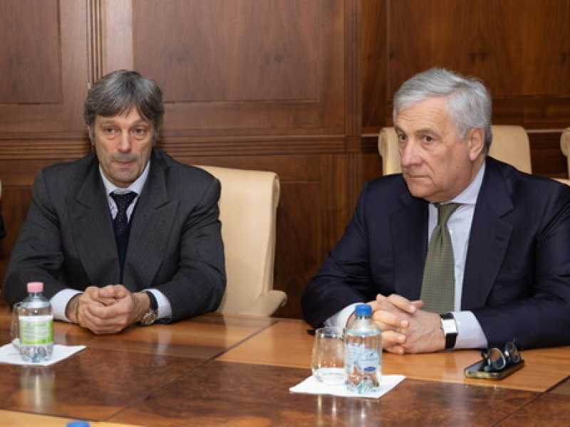 <br />Matteo Zoppas e il vicepremier Antonio Tajani. Foto: Ansa.<br />&nbsp;