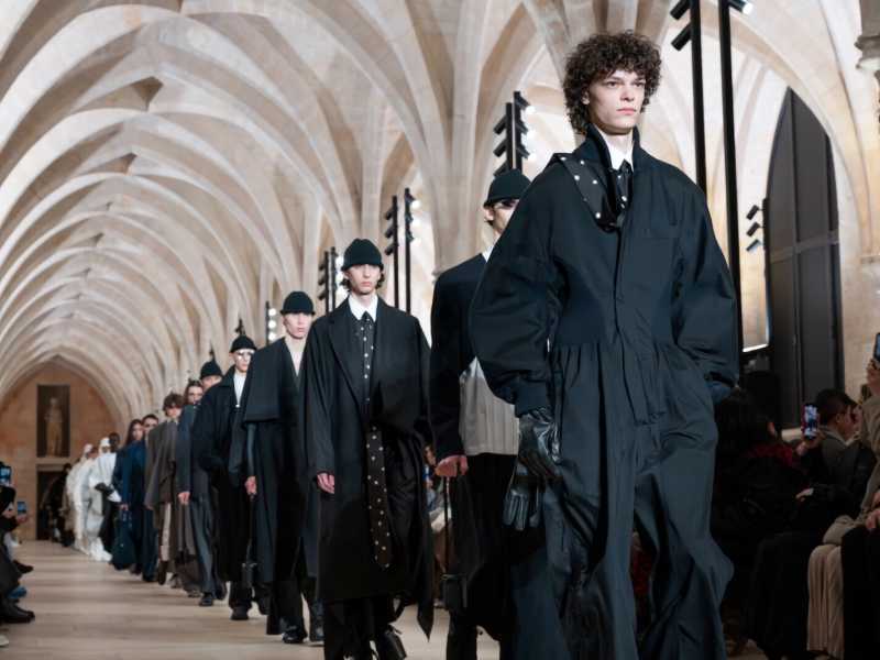 L'ultima uscita della presentazione di IM/man Issey Miyake (foto courtesy)