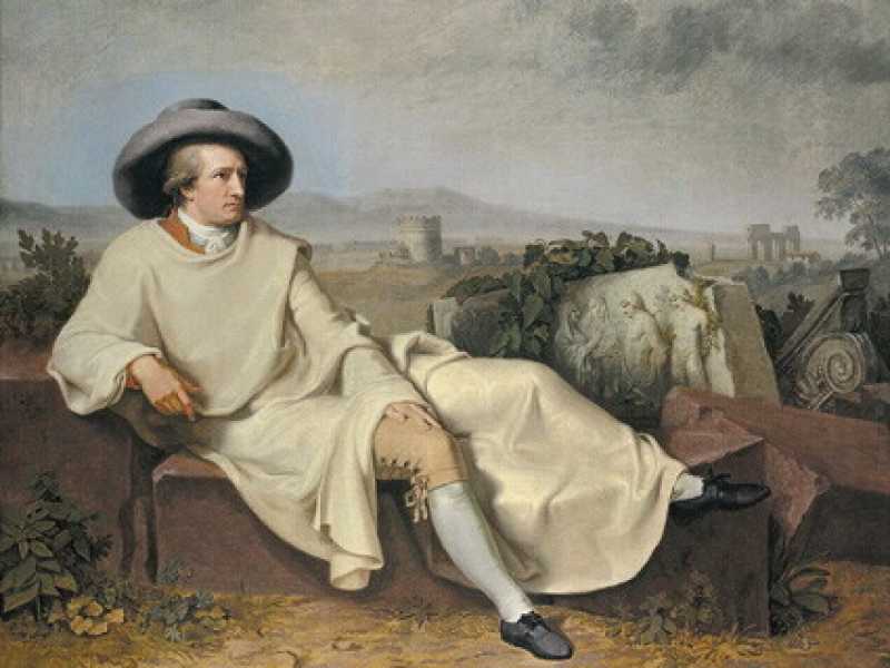 "Goethe nella campagna romana" di Johann H. W. Tischbein (Ansa)