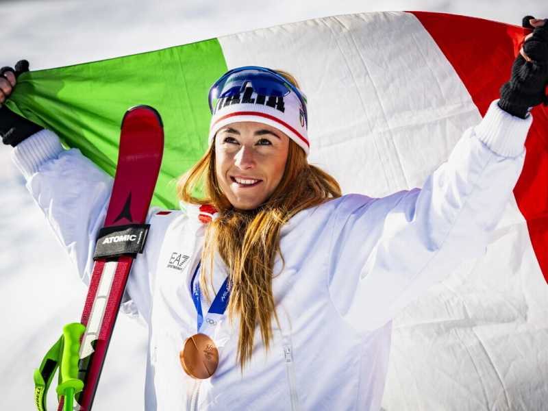 Bronzo per Sofia Goggia nella discesa libera. Vince Breezy Johnson
