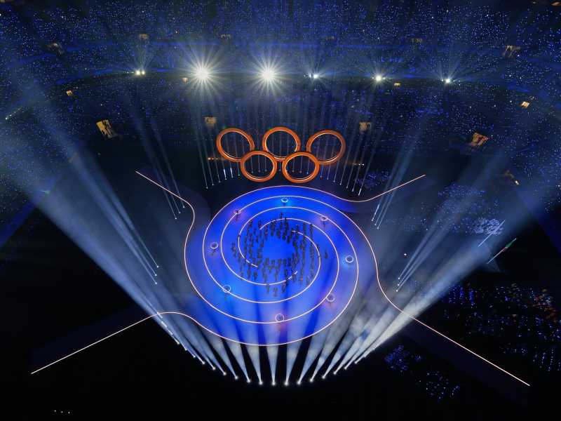 Cerimonia di inaugurazione delle Olimpiadi invernali 2026 (AP Photo/David J. Phillip) <br />