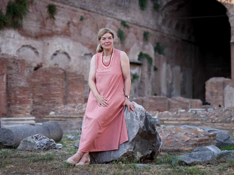 Claire Messud al Palatino ritratta da Franco Origlia/Getty Images)<br /><br />