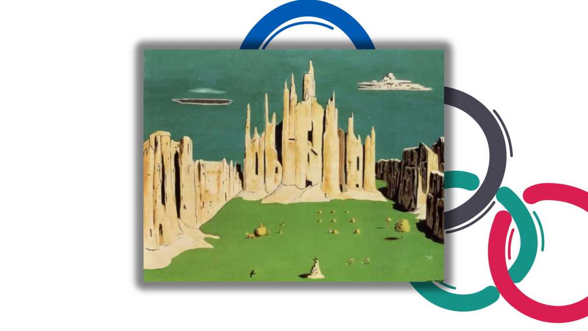 Immagine di Il quadro di Buzzati che sarebbe stato perfetto per Milano-Cortina. I pizzoccheri fermeranno Trump