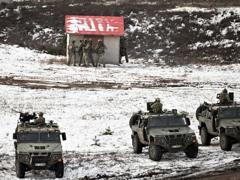 La pi&ugrave; grande esercitazione Nato di quest'anno, "Steadfast Dart 2026", in Germania (Foto di Dursun Aydemir/Getty Images)&nbsp;<br />