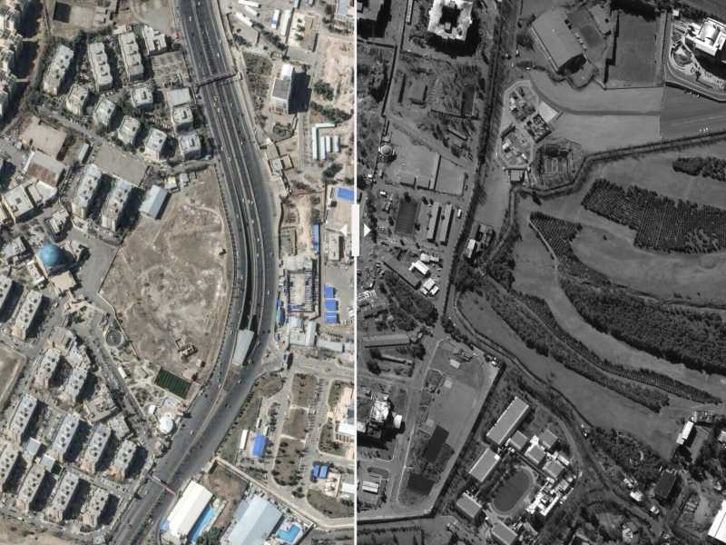 Nelle immagini dai satelliti, gli edifici del governo iraniano colpiti nei raid di Israele e Stati Uniti