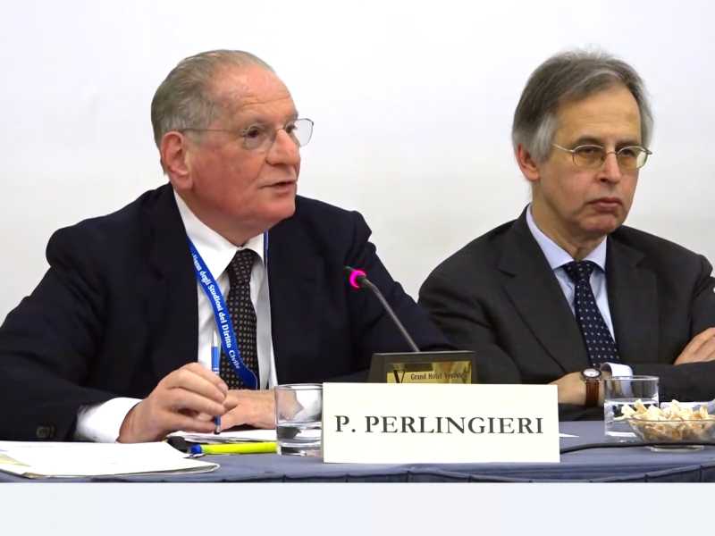 Pietro Perlingieri (screenshot da video YouTube)