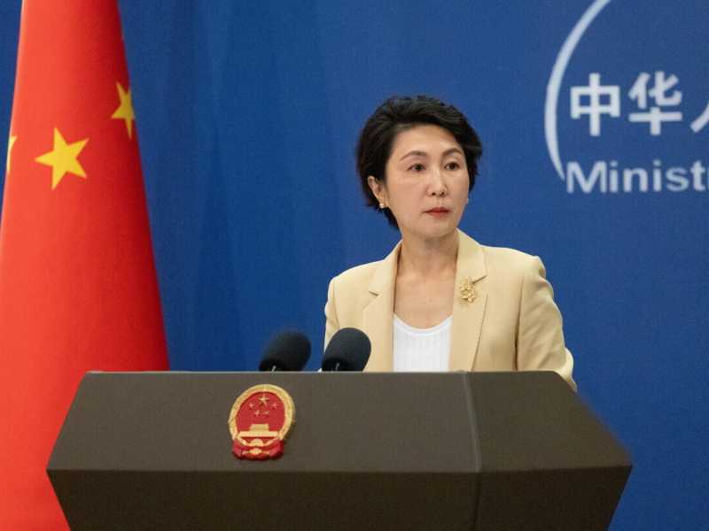 La portavoce del ministero degli Esteri cinese Mao Ning (foto ANSA)