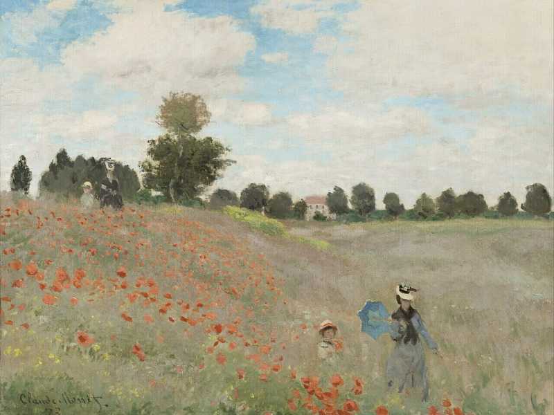  C. Monet, "Poppy field", 1873