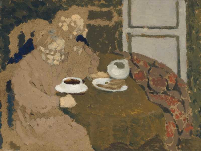 Due donne che bevono caffè, Edouard Vuillard circa 1893<br /><br /> <br />