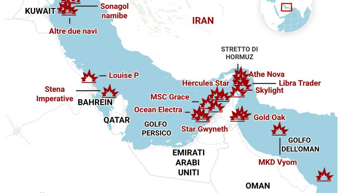 Immagine di Petroliere, cargo, portarinfuse. Tutte le navi colpite dall'Iran nel Golfo