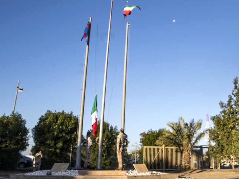 La base militare italiana di Ali Al Salem, Kuwait (Ansa) <br />