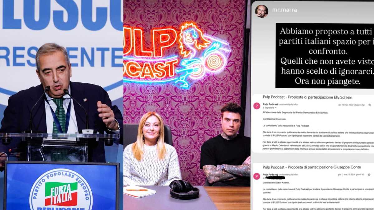 Immagine di Meloni giovedì ospite al podcast di Fedez. Gasparri: "Fa benissimo". Il rapper voterà Sì? "Non me l'ha detto"