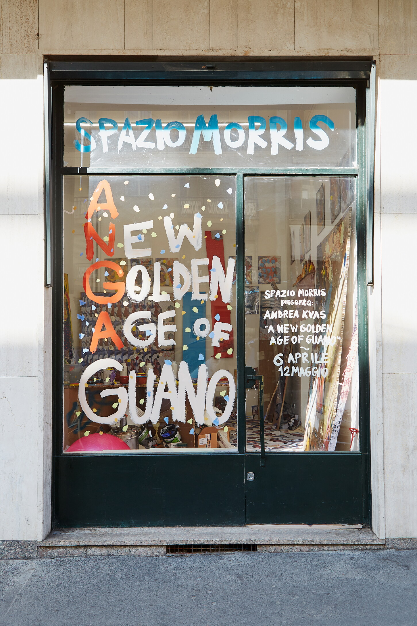 &nbsp;"Spazio Morris presenta Andrea Kvas: A New Golden Age of Guano" Studio Giovanni De Francesco, Milano 2024 ph. Laura Majolino