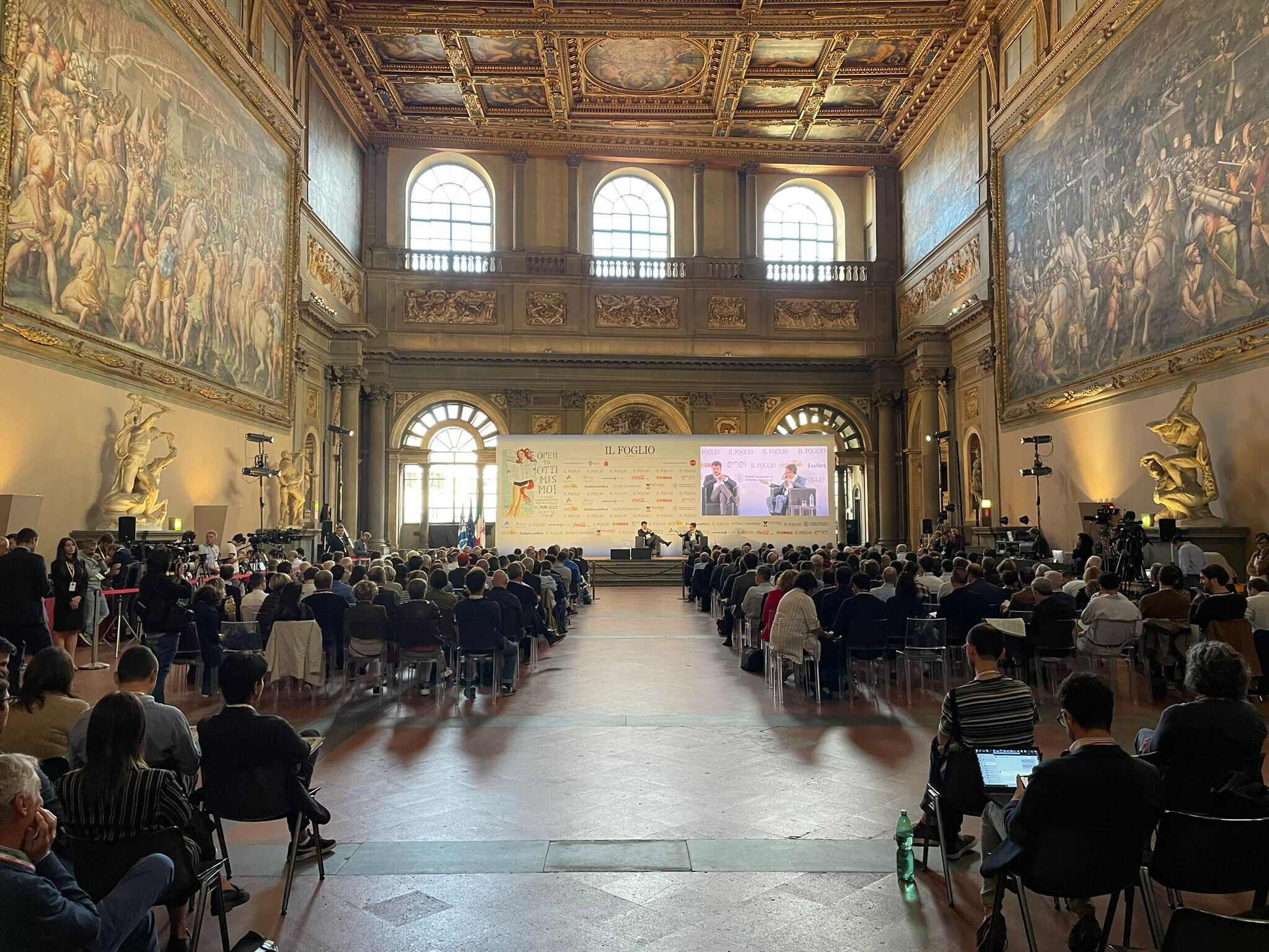 Al via la festa dell'Ottimismo 2023 al Palzzo Vecchio di Firenze