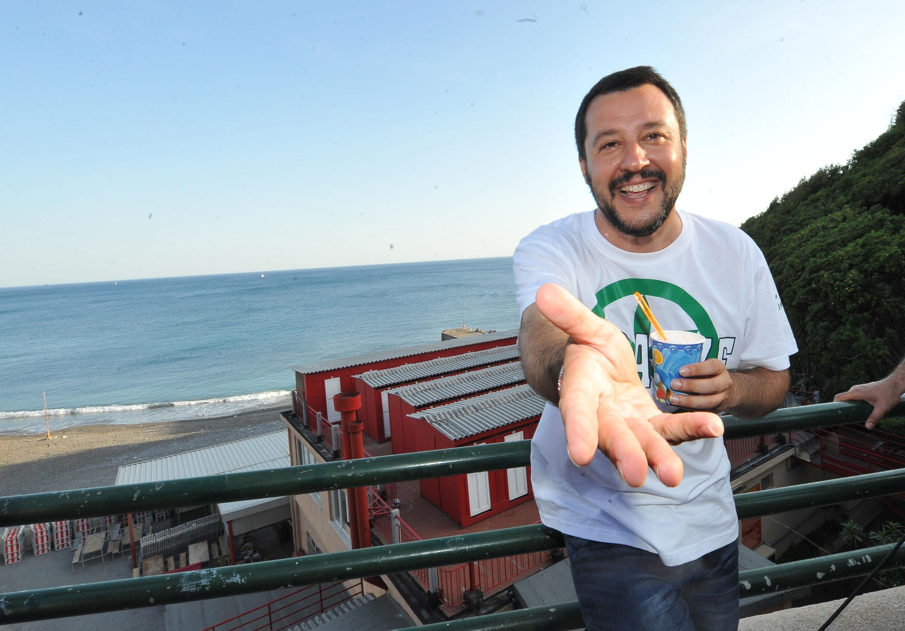 Matteo Salvini nel 2015 (Ansa) 