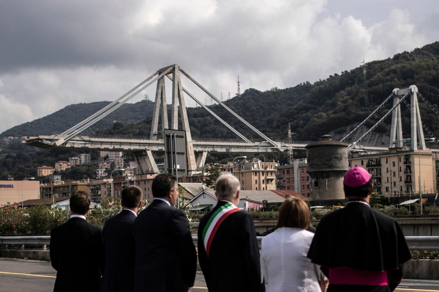 Genova, domani un anno dal tragico crollo del Ponte Morandi (LaPresse Foto)