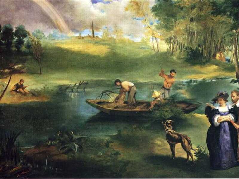 E. Manet, "Fishing", 1863