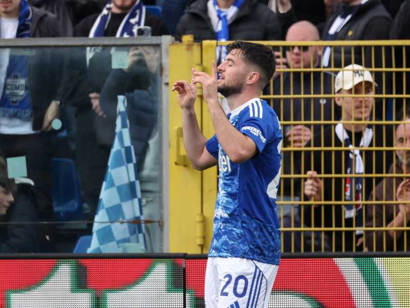 Il trequartista del Como, Martin Baturina (foto Ansa)