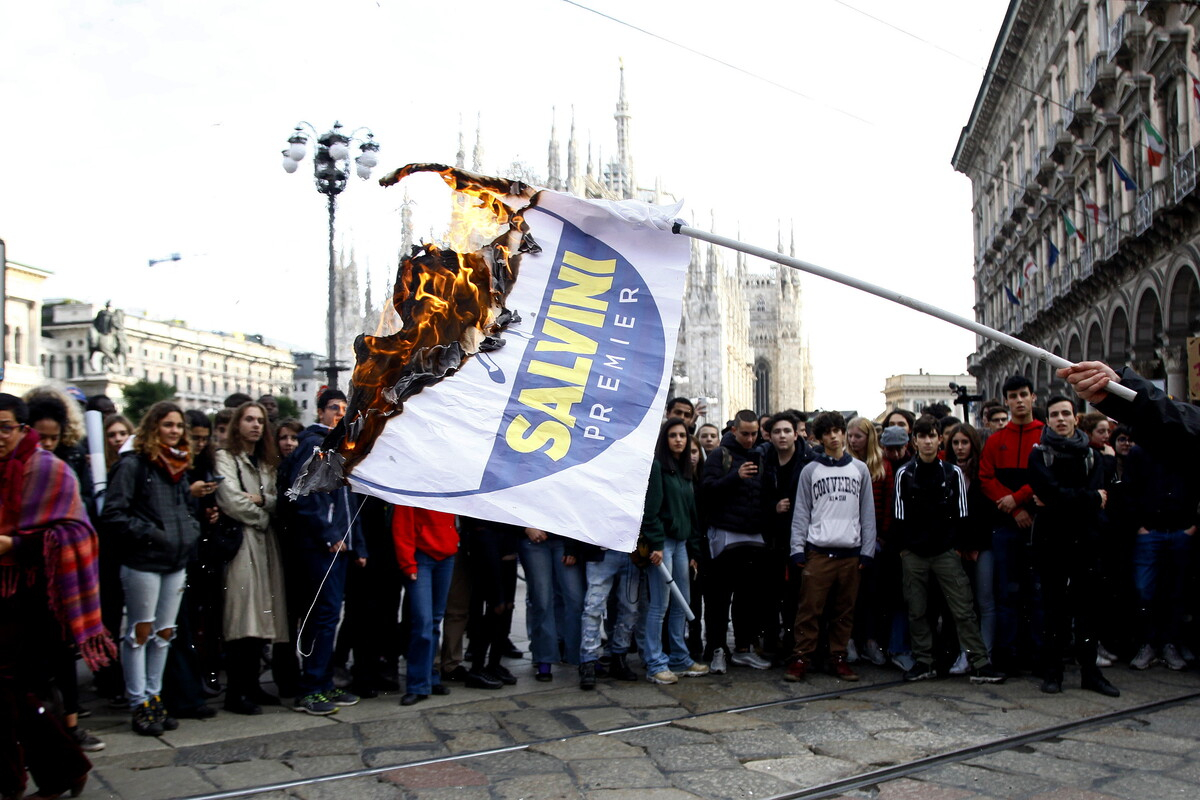 Le manifestazioni studentesche a Milano