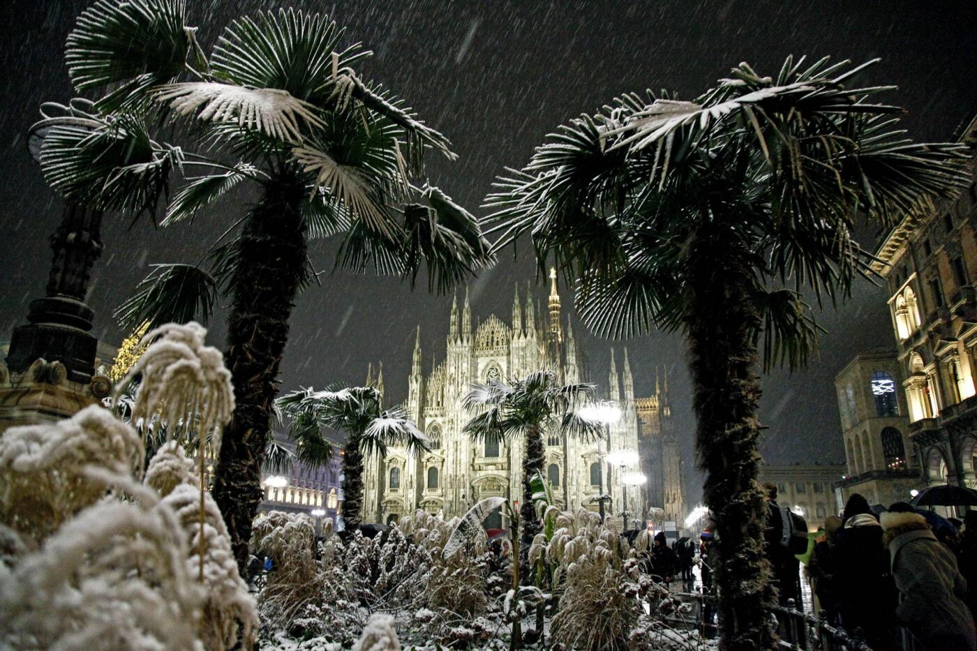 Prima nevicata a Milano